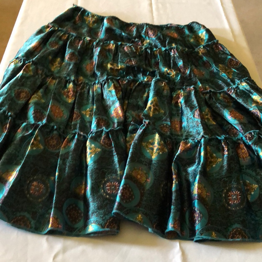 Miss Chievous  Blue Mutli Color Skirt size XL